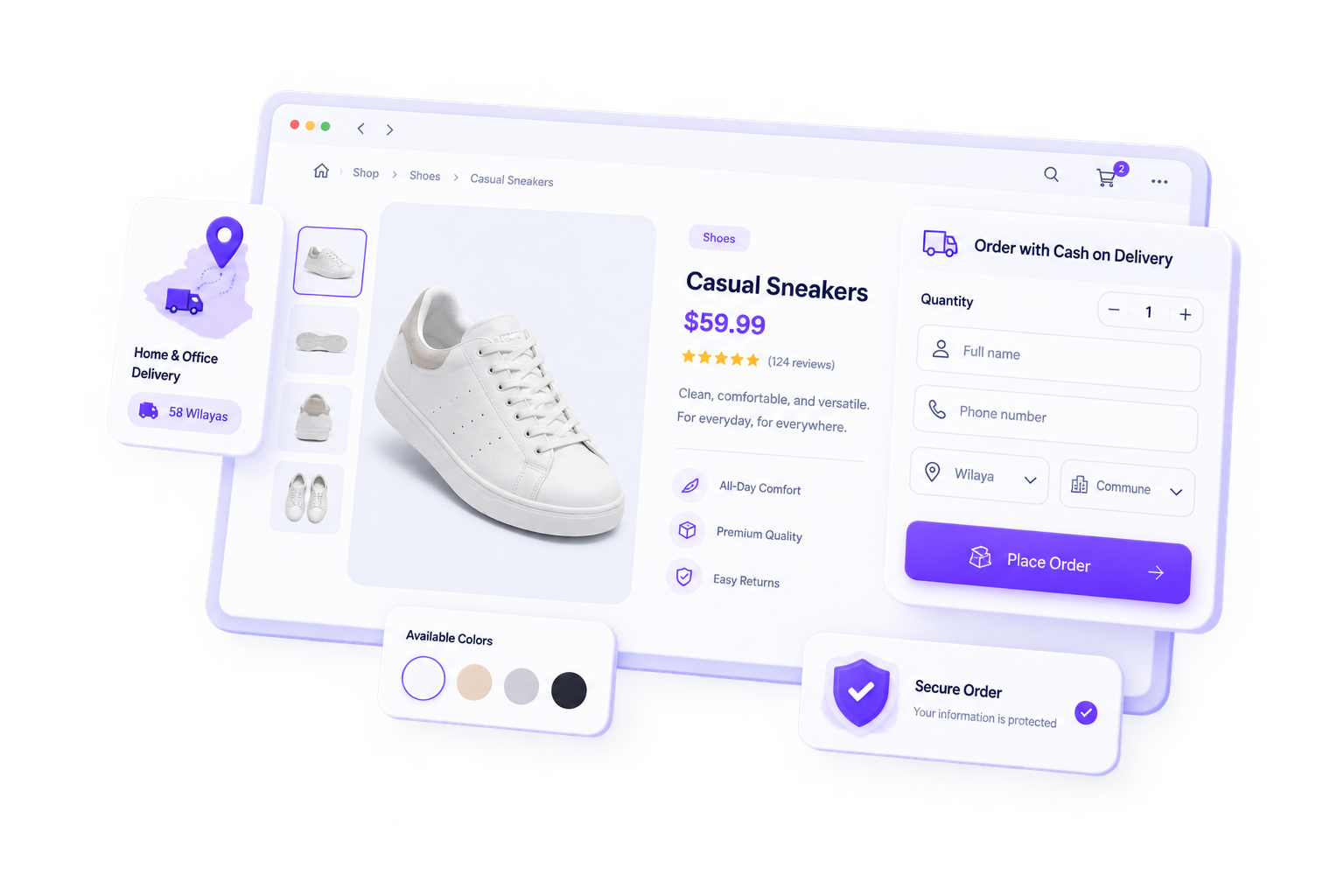 Yaxii Smart Form Lite WooCommerce COD order form preview